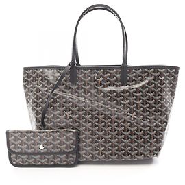 Saco Tote Goyard Saint Louis PM Marrom Preto Branco