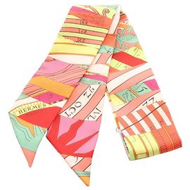 Hermès Hermes Twilly Astrologie Nouvelle Scarf Rosa Multicolore