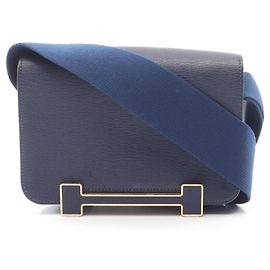 Hermès Sac à épaule Hermes Geta Bleu Marine