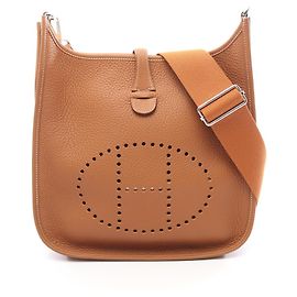 Hermès Hermes Evelyne 3 Trois PM Shoulder Bag Brown Golden