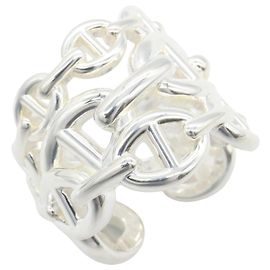 Hermès Anillo Hermes Enchainée GM Plata