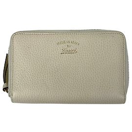 Portafoglio bi-fold Gucci in pelle bianca Bianco