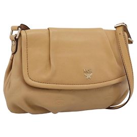 Sac à main MCM Visetos en cuir beige Beige
