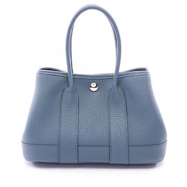 Hermès Bolsa Hermes Neo Garden 23 em couro azul Azul
