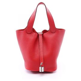 Hermès Hermes Picotin Lock PM Handtasche Rot