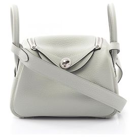 Hermès Borsa a tracolla Hermes Lindy Mini Grisneve Marrone