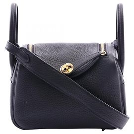 Hermès Sac à épaule Hermes Lindy Mini Noir