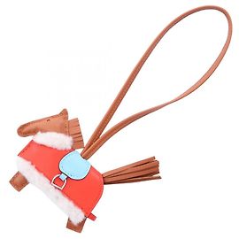 Hermès Hermes Rodeo PM Handbag Charm Marron Rouge Bleu Autre