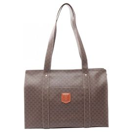 Céline Celine Macadam Tote Bag Braun