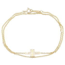 Autre Marque Bracciale a doppia catena Tiffany & Co. T TWO D'oro Altro