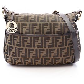 Sac à épaule Fendi Zucca Marron