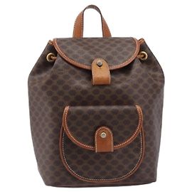 Céline Celine Backpack Leather Brown