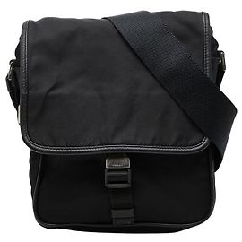 Borsa a tracolla Prada Logo Nero
