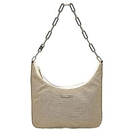 Gucci Chain One-Shoulder Bag Brown Beige