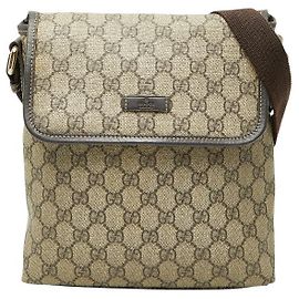 Borsa a tracolla Gucci GG Supreme Marrone Beige