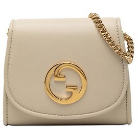 Gucci Blondie Chain Wallet Shoulder Bag White