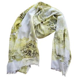 Autre Marque Bufanda Falconeri Estampado Paisley Beige Verde