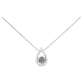 Autre Marque Diamantenhalskette Au750 Silber