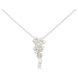 Autre Marque Diamantenhalskette Au750 Silber