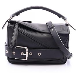Bolsa Loewe Puzzle Biker Small Preto