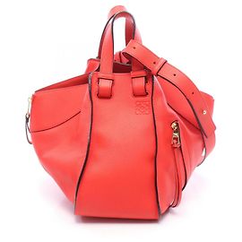 Loewe Hammock Bag Small 2-Way Handbag Red