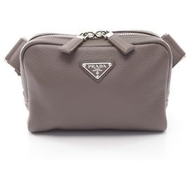 Pochete Prada VIT.DAINO em couro bege Bege