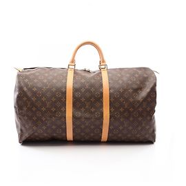 Louis Vuitton Keepall 60 Monogram Boston Bag Brown