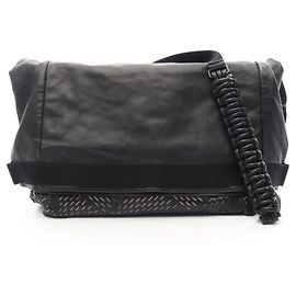 Borsa a tracolla traforata Bottega Veneta Nero