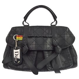Christian Dior Cannage Leather Black