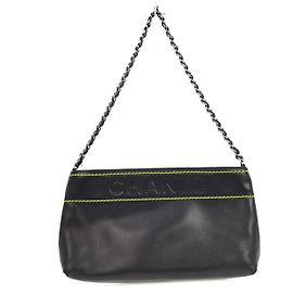 Chanel Lax Pochette Leather Nero