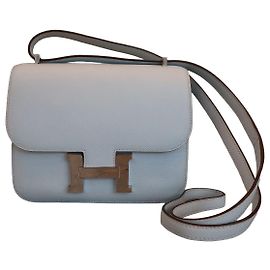 Hermès Constance Mini 14 Epsom Leather Bag Blue