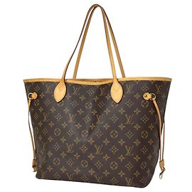 Saco Tote Louis Vuitton Neverfull MM Marrom