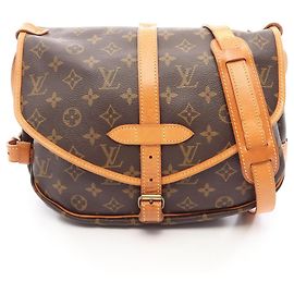 Bolsa de Ombro Louis Vuitton Saumur 30 Marrom