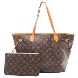 Louis Vuitton Neverfull MM Tote Bag Braun