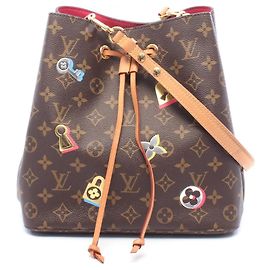 Louis Vuitton NeoNoe Shoulder Handbag Brown Multiple colors
