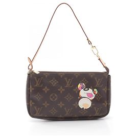 Sac à main Louis Vuitton Pochette Accessoires Marron Autre