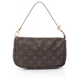 Bolsa Louis Vuitton Pochette Accessoires Monogram Marrom