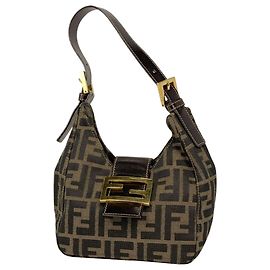 Bolsa Fendi com padrão Zucca Marrom