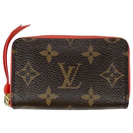 Louis Vuitton Tarjetero Multicartes Castaño Naranja Monograma