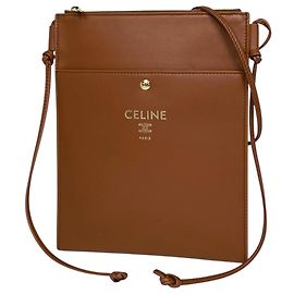 Céline Sac à épaule Celine en cuir marron Marron