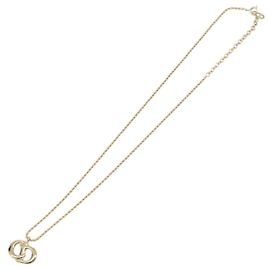 Pendentif Christian Dior CD en métal Doré