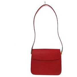Louis Vuitton Buci Epi Leather Rosso