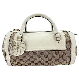 Gucci Trophy Boston GG Canvas Medium Beige