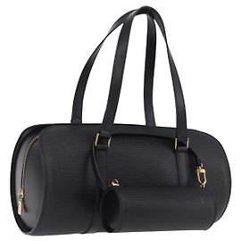 Louis Vuitton Soufflot Epi Leather MM Preto
