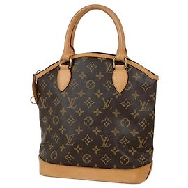 Louis Vuitton Lockit Handbag Tote Bag Brown