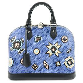 Louis Vuitton Alma Limited Edition Azteque Epi Leather PM Azul