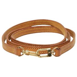 Louis Vuitton gebrauchter Schultergurt Braun Golden