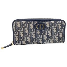 Christian Dior 30 Montaigne Voyageur canvas Long Navy blue