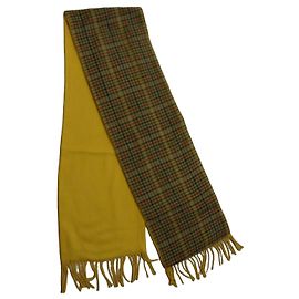 inconnue Cachecol de lã amarelo xadrez tartan Multicor Amarelo