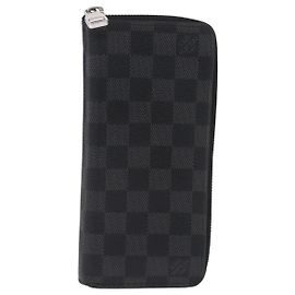 Louis Vuitton Zippy Damier Graphite Vertical Brown